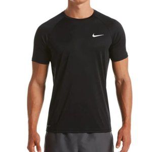 NWT NIKE MEN'S HYDROGUARD SWIM T-SHIRT‎ BLACK